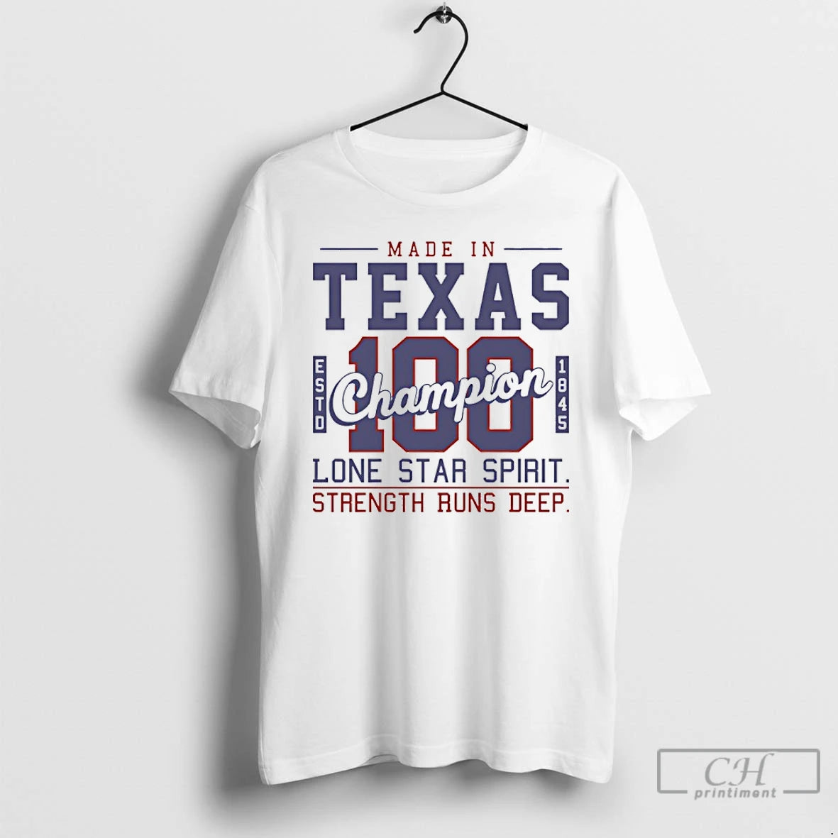 Classic Made In Texas Champion Est 1845 Lone Star Spirit Strength Runs Deep T Shirts Hoodie, Sweatshirt | InkRitualCo.com