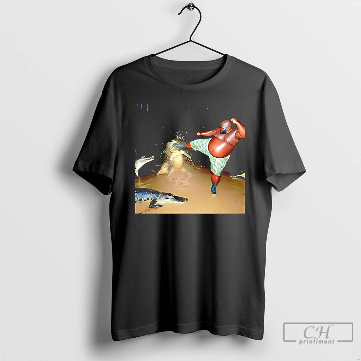 Classic Man Kick Alligator In Swamp Crocodile T-Shirts, Hoodie, Sweatshirt | InkRitualCo.com