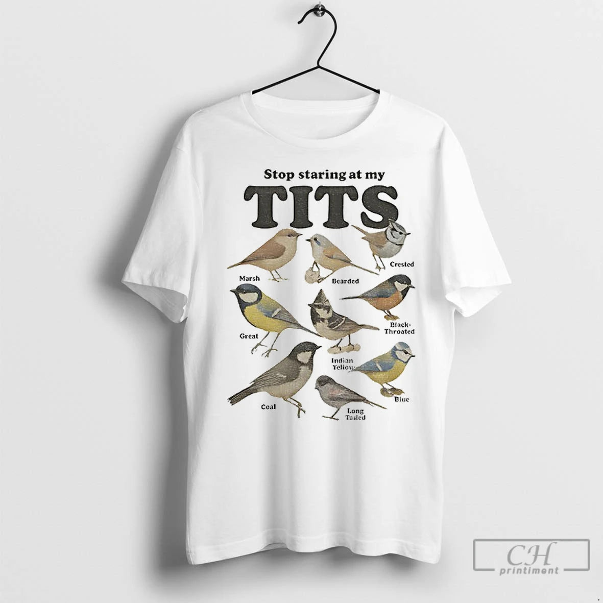 Classic Meme Bird Stop Staring At My Tits T-Shirts, Hoodie, Sweatshirt | InkRitualCo.com