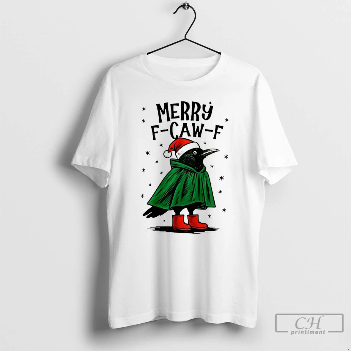 Classic Merry F Caw F Merry Christmas T Shirts Hoodie, Sweatshirt | InkRitualCo.com