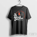 Classic Miami Football 2025 Cfp Five Time National Champions T-Shirts, Hoodie, Sweatshirt | InkRitualCo.com