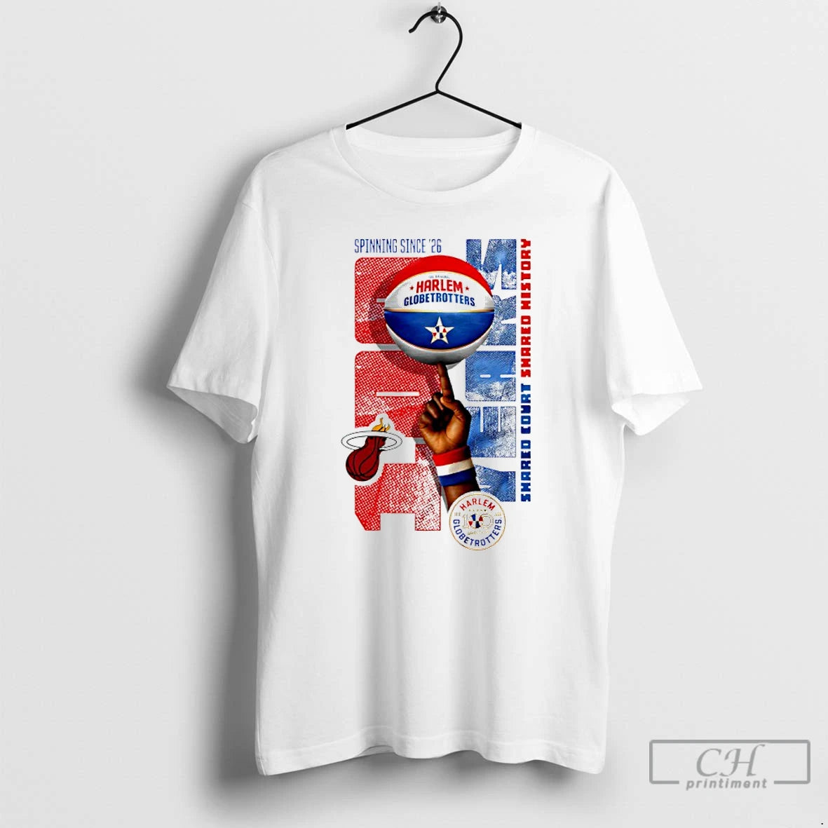 Classic Miami Heat X Harlem Globetrotters Spinning Since 26 T-Shirts, Hoodie, Sweatshirt | InkRitualCo.com