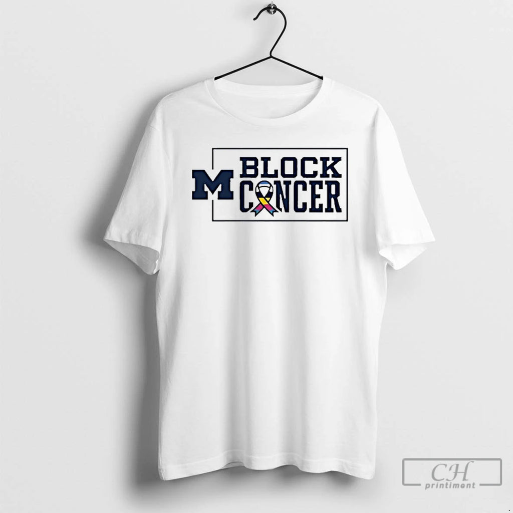 Classic Michigan Football 2025 Block Cancer T Shirts Hoodie, Sweatshirt | InkRitualCo.com