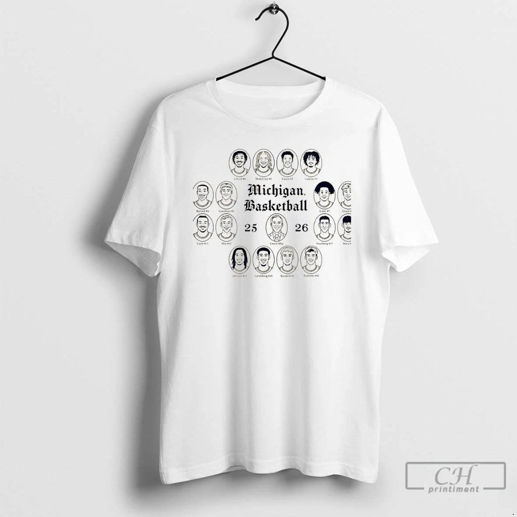 Classic Michigan Wolverines Basketball Team Composite 25 26 Triblend Christmas T-Shirts, Hoodie, Sweatshirt | InkRitualCo.com