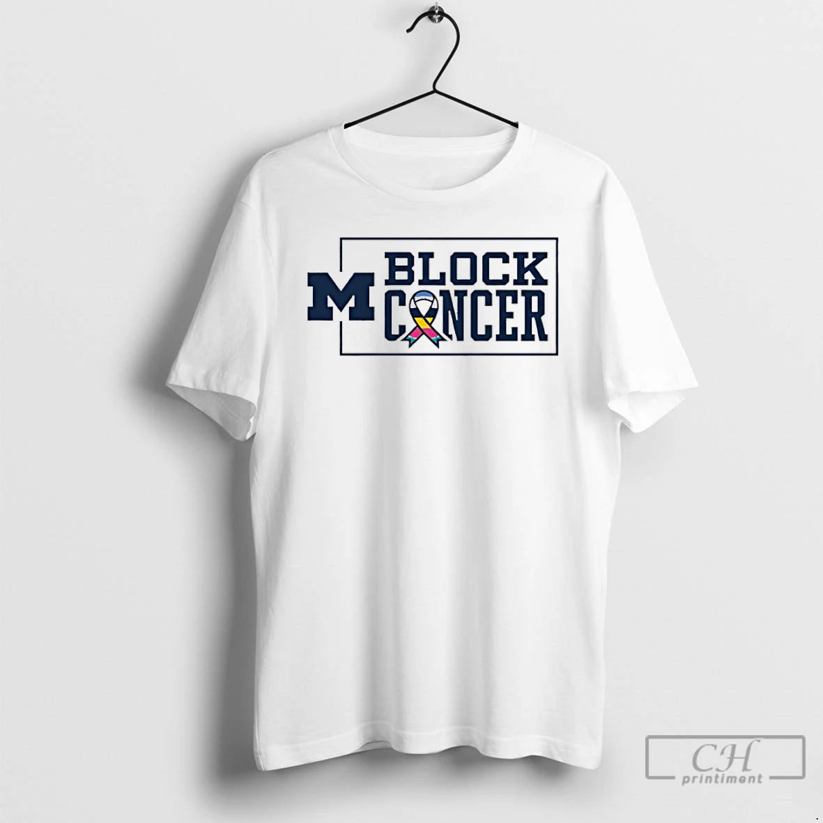 Classic Michigan Wolverines Block Cancer Ribbon 2025 T Shirts Hoodie, Sweatshirt | InkRitualCo.com