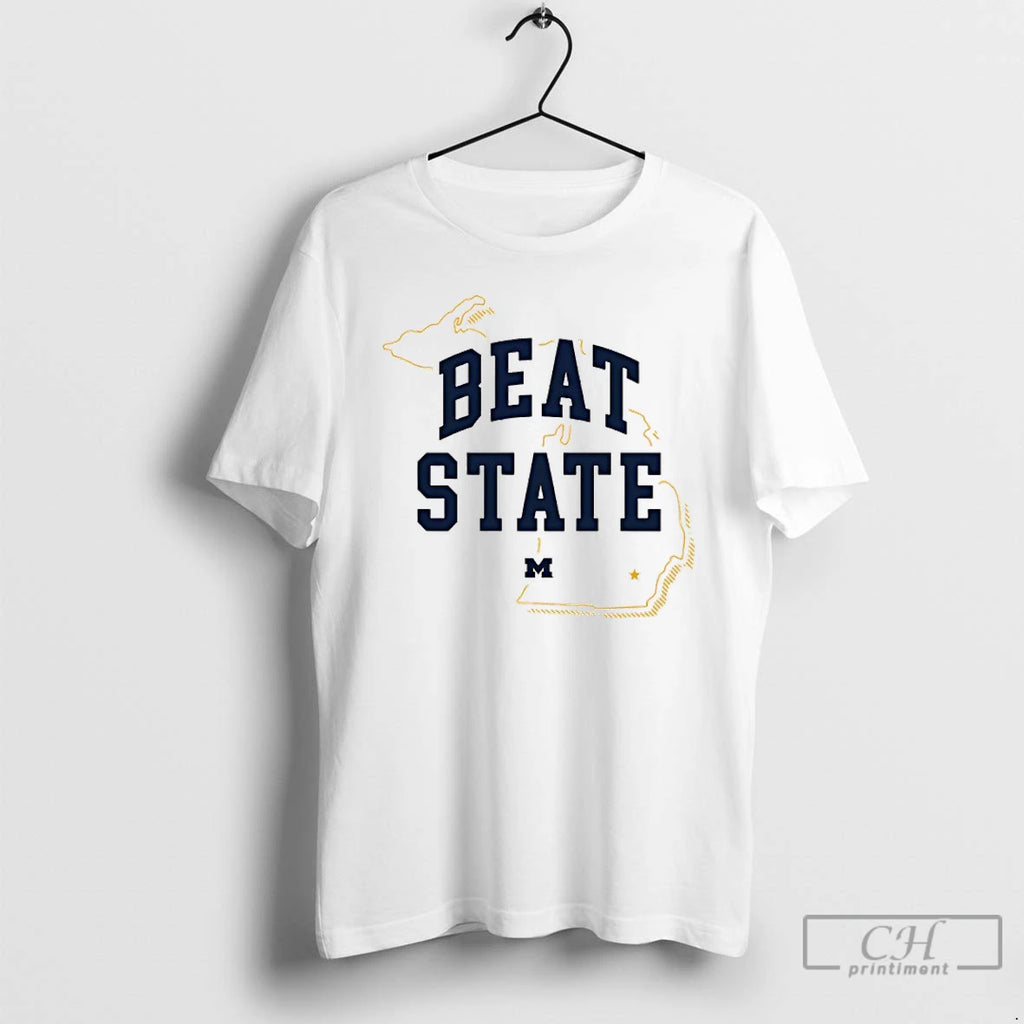 Classic Michigan Wolverines Paul Bunyan Rivalry Beat State Map T Shirts Hoodie, Sweatshirt | InkRitualCo.com