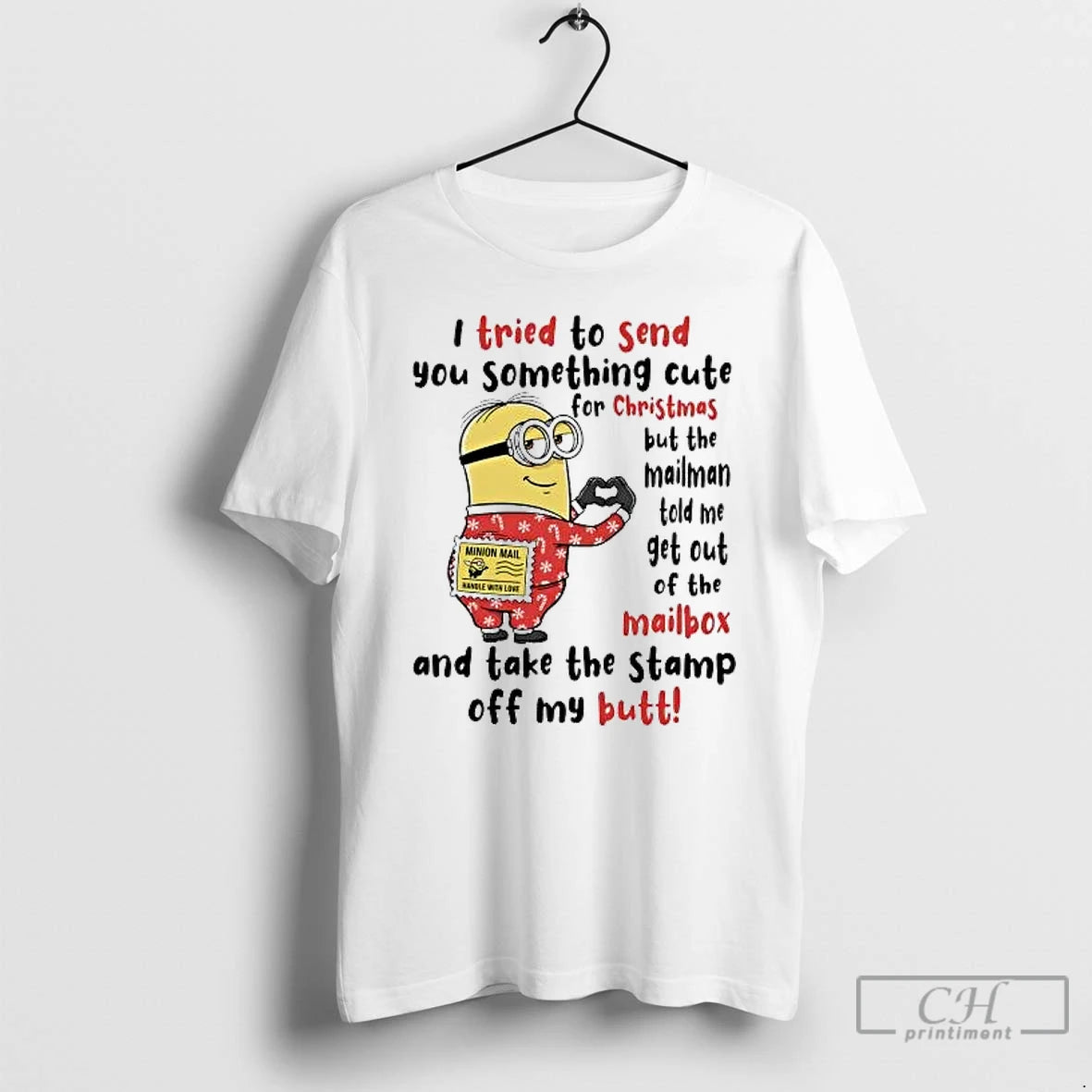 Classic Minion I Tried To Send You Something Cute For Christmas T-Shirts, Hoodie, Sweatshirt | InkRitualCo.com