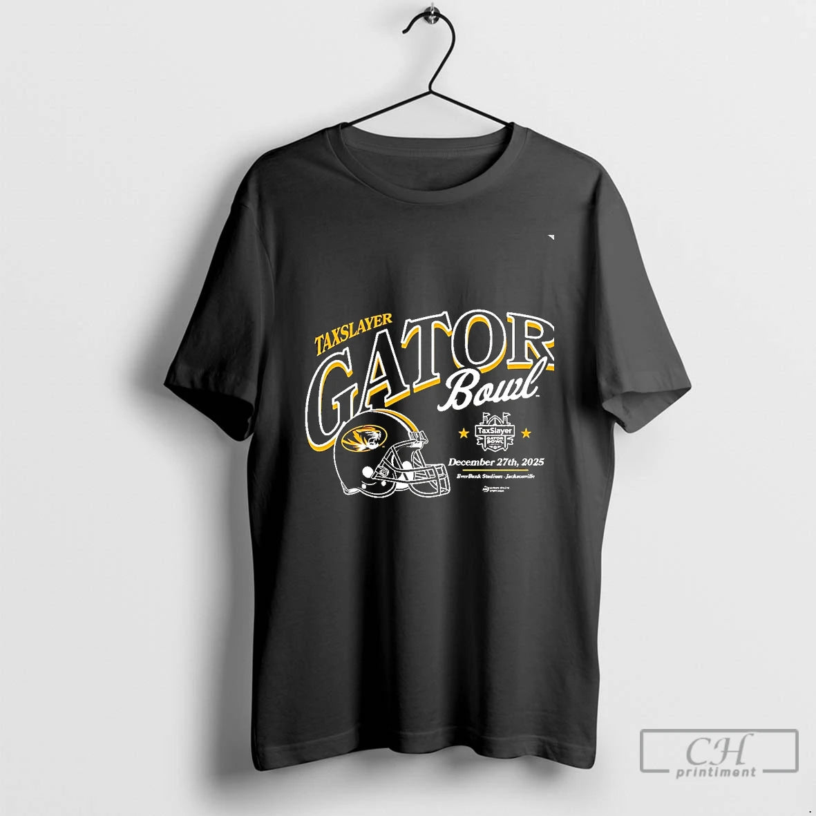 Classic Missouri Tigers 2025 Taxslayer Gator Bowl Helmet Chriast T-Shirts, Hoodie, Sweatshirt | InkRitualCo.com