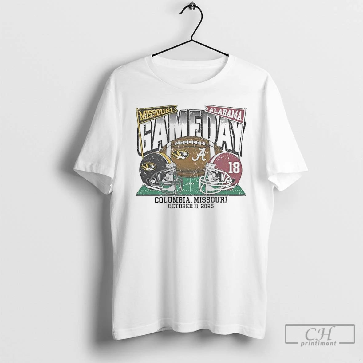 Classic Missouri Vs Alabama 2025 Gameday Matchup Helmet T Shirts Hoodie, Sweatshirt | InkRitualCo.com