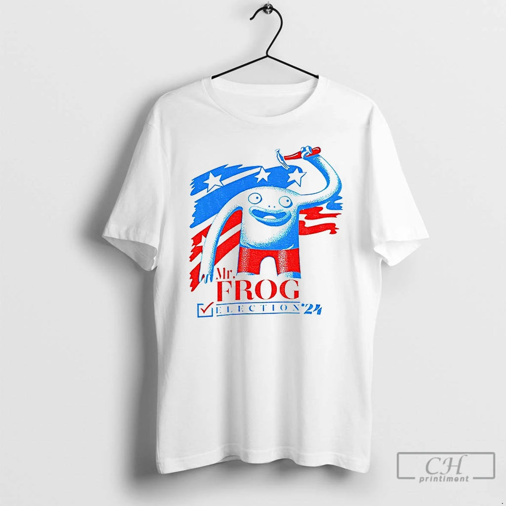 Classic Mr Frog Election 24 Patriotic Red Blue Frog Graphic T-Shirts, Hoodie, Sweatshirt | InkRitualCo.com