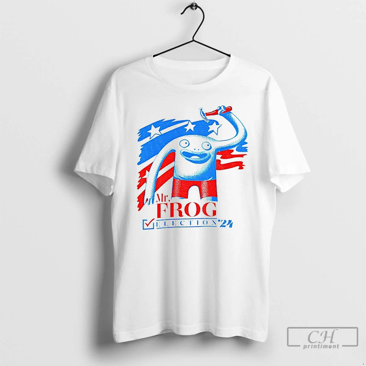 Classic Mr Frog Election 24 Patriotic Red Blue Frog Graphic T-Shirts, Hoodie, Sweatshirt | InkRitualCo.com
