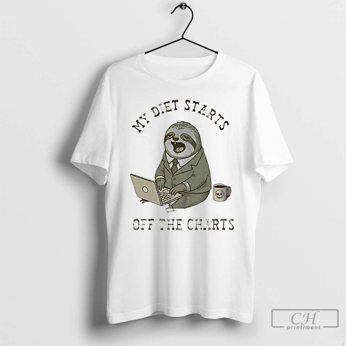 Classic My Diet Starts Off The Charts Sloth T-Shirts, Hoodie, Sweatshirt | InkRitualCo.com