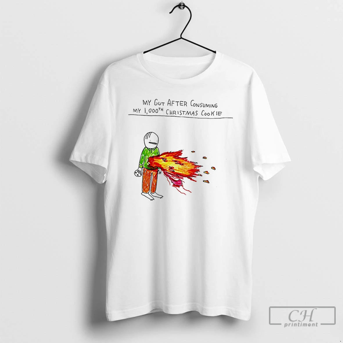 Classic My Gut After Consuming My 1000th Christmas Cookie T-Shirts, Hoodie, Sweatshirt | InkRitualCo.com