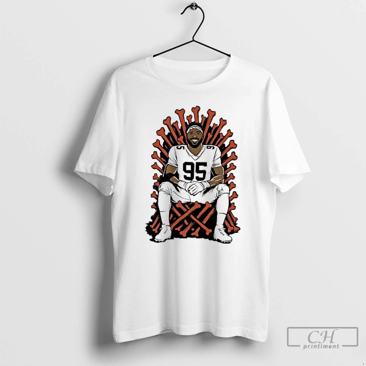 Classic Myles Garrett Single Season Sack King Thones Cleveland Browns T-Shirts, Hoodie, Sweatshirt | InkRitualCo.com