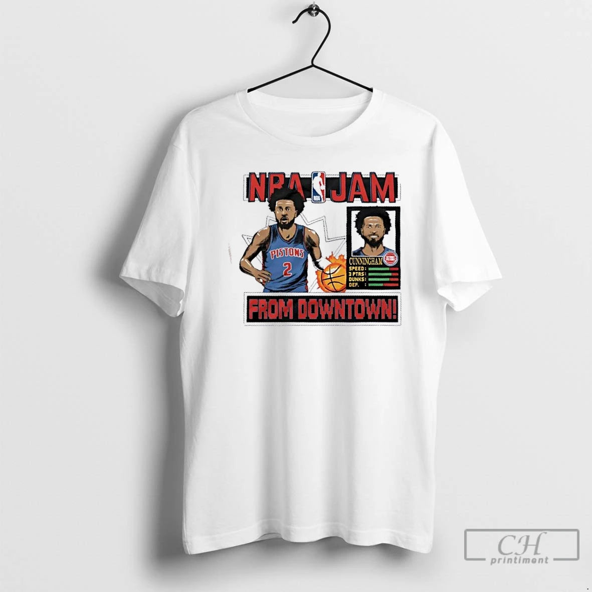 Classic Nba Jam Detroit Pistons Cade Cunningham T Shirts Hoodie, Sweatshirt | InkRitualCo.com