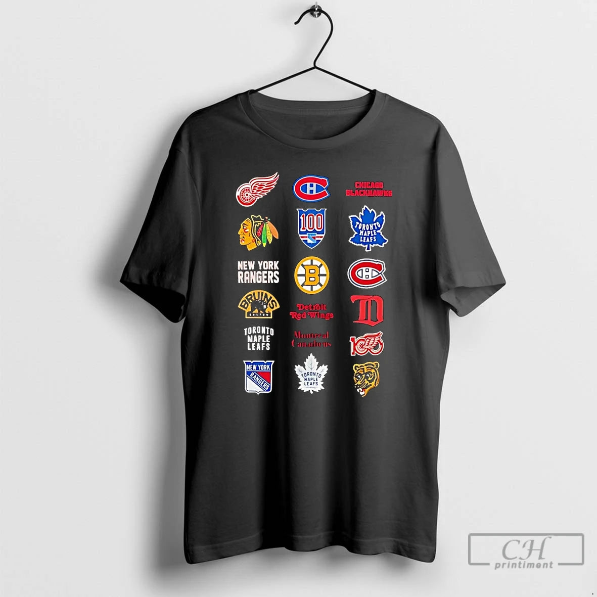 Classic Nhl 6 Starter Teams Logo Collage T-Shirts, Hoodie, Sweatshirt | InkRitualCo.com