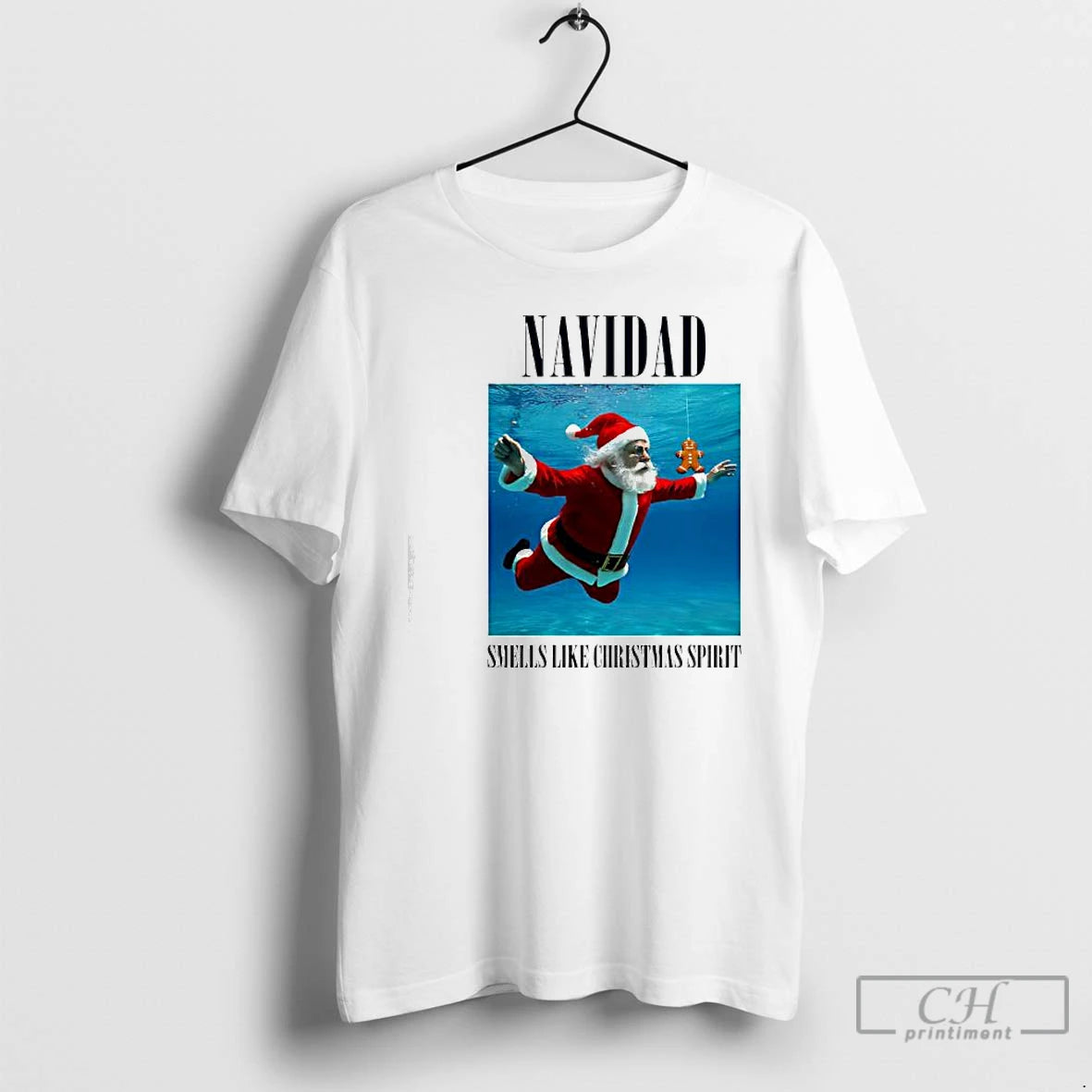 Classic Navidad Smells Like Christmas Spirit Santa Claus Underwater T-Shirts, Hoodie, Sweatshirt | InkRitualCo.com
