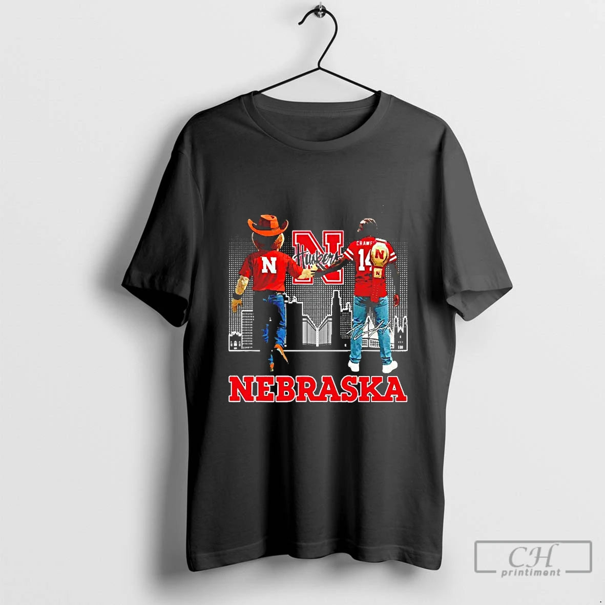 Classic Nebraska Huskers Mascot And Terence Crawford Blackshirt T Shirts Hoodie, Sweatshirt | InkRitualCo.com