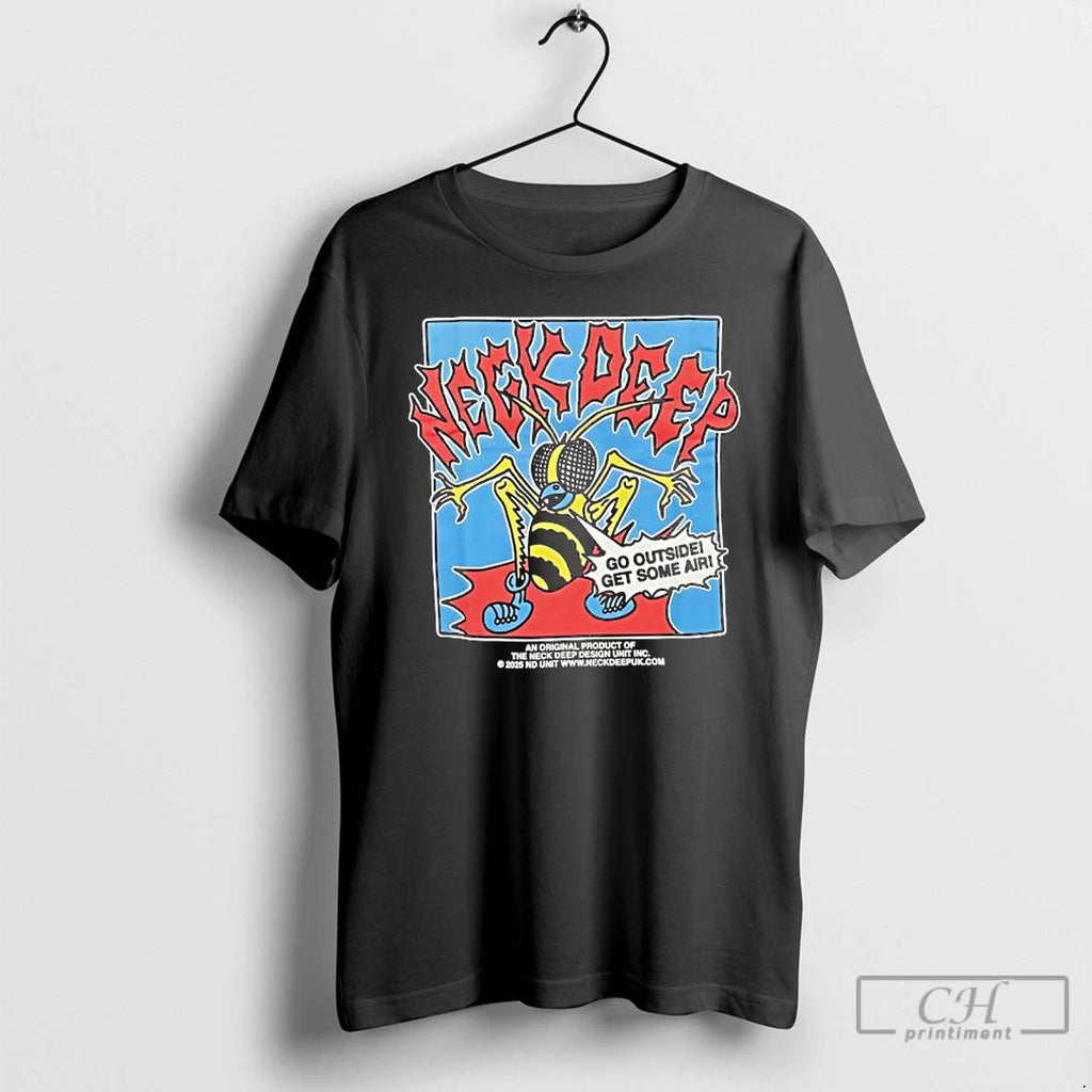 Classic Neck Deep Go Outside Get Some Air Graphic T-Shirts, Hoodie, Sweatshirt | InkRitualCo.com