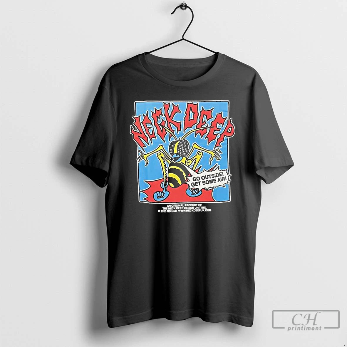 Classic Neck Deep Go Outside Get Some Air Graphic T-Shirts, Hoodie, Sweatshirt | InkRitualCo.com