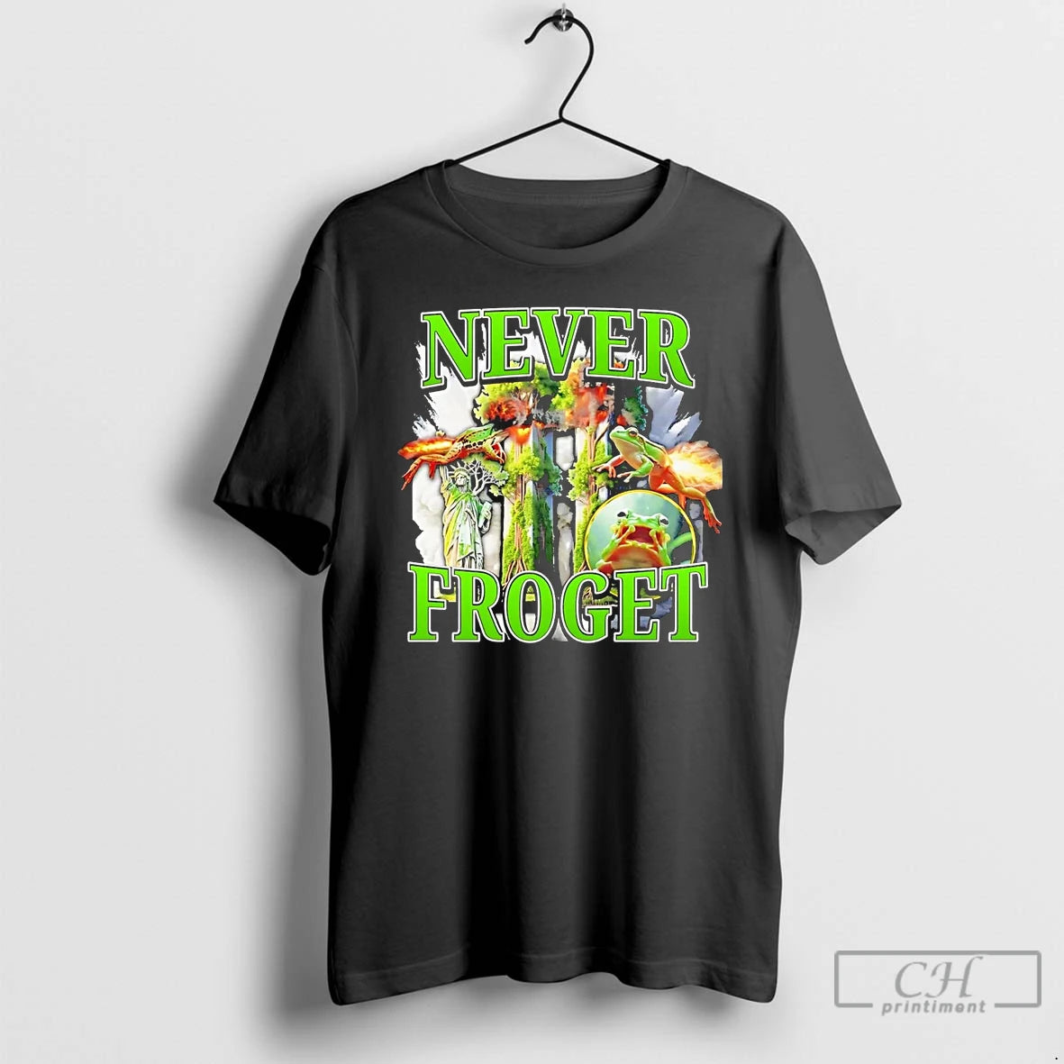 Classic Never Froget Frog Forest T Shirts Hoodie, Sweatshirt | InkRitualCo.com