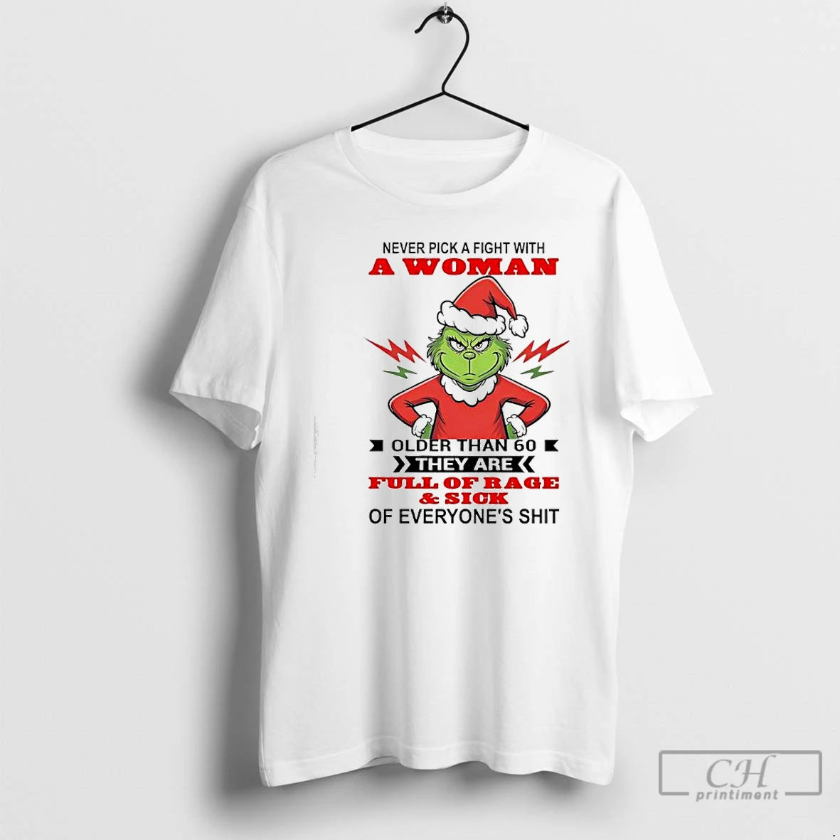 Classic Never Pick A Fight With A Woman Older Than 60 They Are Full Of T-Shirts, Hoodie, Sweatshirt | InkRitualCo.com