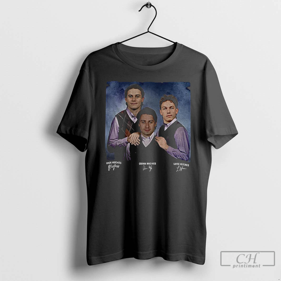 Classic New Jersey Step Brothers Jack Hughes Luke Hughes Quinn Hughes Ice Hockey T Shirts Hoodie, Sweatshirt