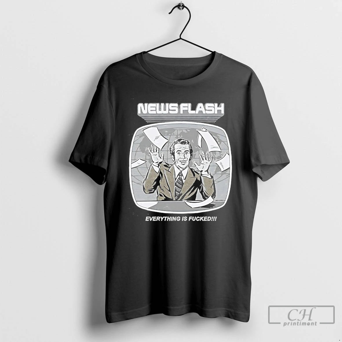 Classic News Flash Everything Is Fucked T-Shirts, Hoodie, Sweatshirt | InkRitualCo.com