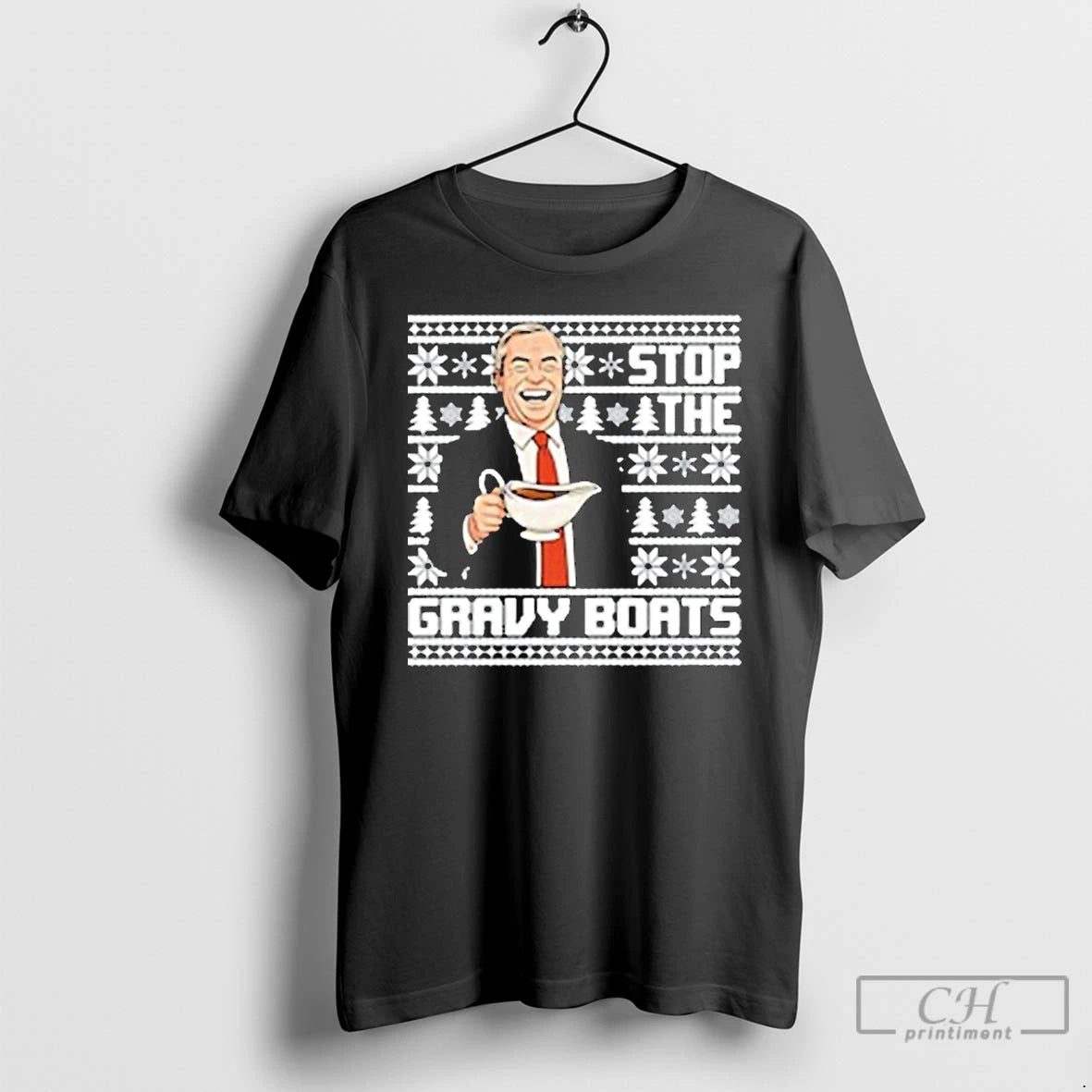 Classic Nigel Farage Stop The Gravy Boats Ugly Christmas T-Shirts, Hoodie, Sweatshirt | InkRitualCo.com