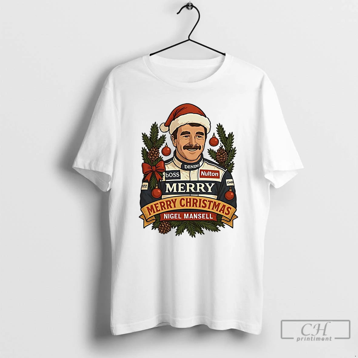 Classic Nigel Mansell Merry Christmas T-Shirts, Hoodie, Sweatshirt | InkRitualCo.com