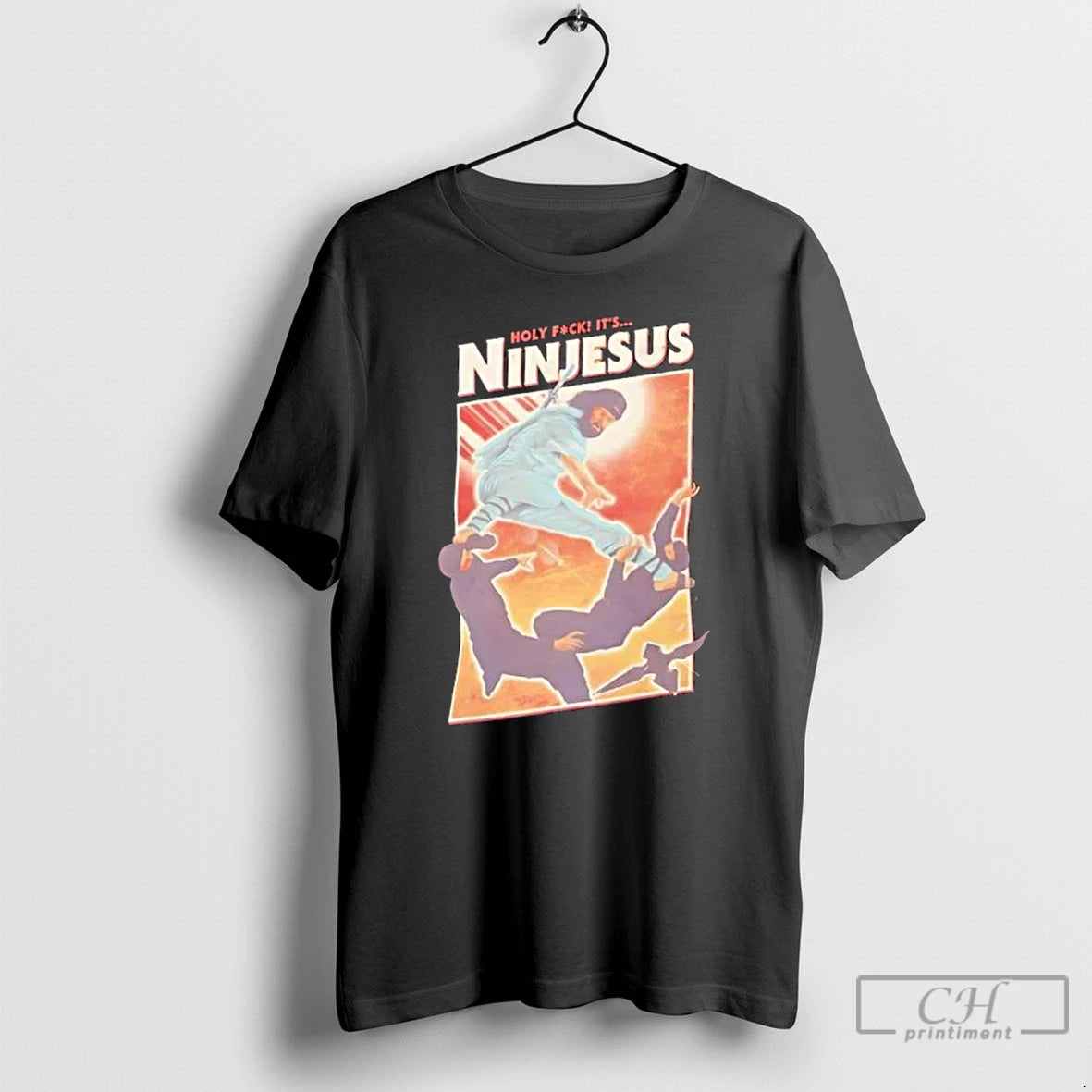 Classic Ninjesus Holy Fuck Parody Funny Adult T-Shirts, Hoodie, Sweatshirt | InkRitualCo.com