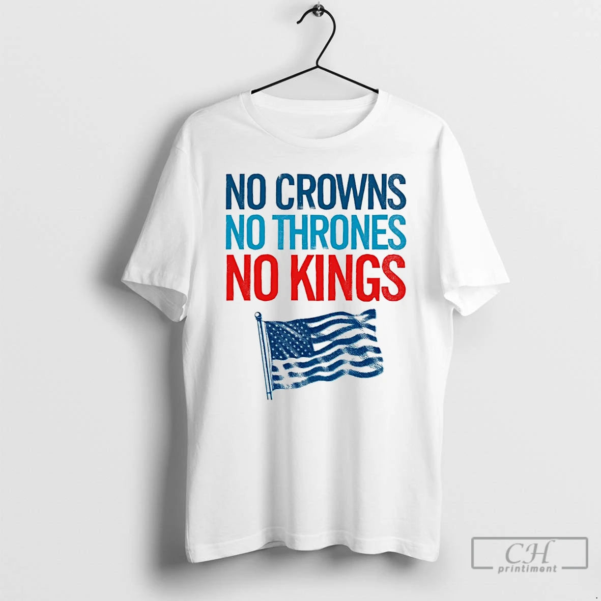 Classic No Crowns No Thrones No Kings America Flag T Shirts Hoodie, Sweatshirt | InkRitualCo.com
