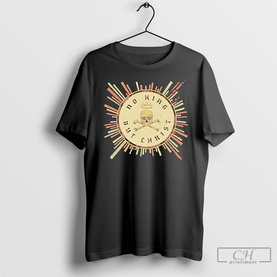 Classic No King But Christ Retro Seal T Shirts Hoodie, Sweatshirt | InkRitualCo.com