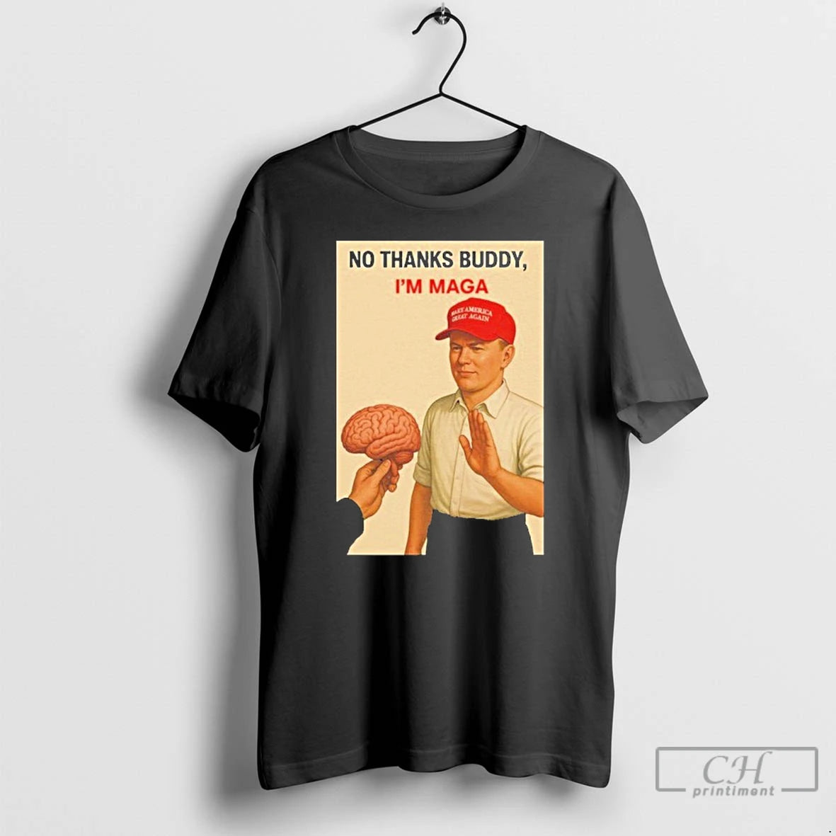 Classic No Thanks Buddy Im Maga No Kings Day T Shirts Hoodie, Sweatshirt | InkRitualCo.com