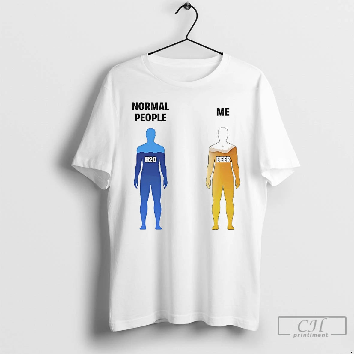 Classic Normal People H2o Vs Me Beer T-Shirts, Hoodie, Sweatshirt | InkRitualCo.com