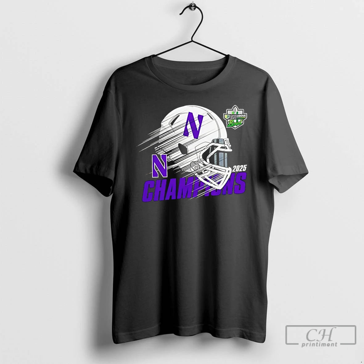 Classic Northwestern Wildcats 2025 Gameabove Sports Bowl Champions Football Helmet T-Shirts, Hoodie, Sweatshirt