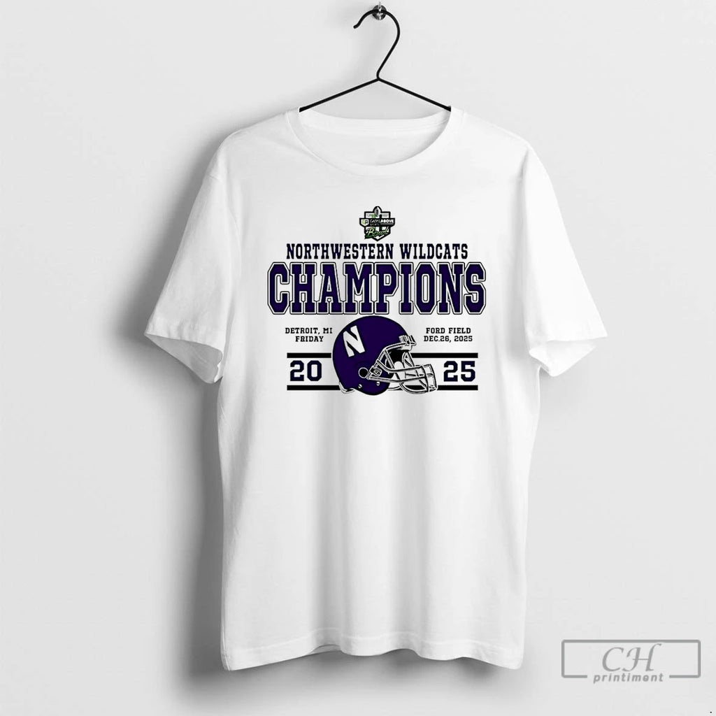Classic Northwestern Wildcats 2025 Gameabove Sports Bowl Classic Champions T-Shirts, Hoodie, Sweatshirt | InkRitualCo.com