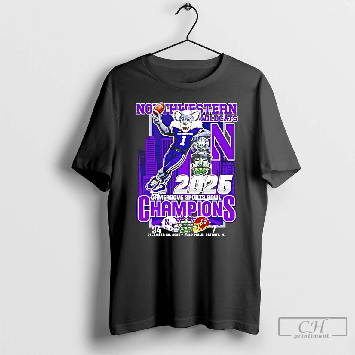 Classic Northwestern Wildcats Gameabove Sports Bowl Dec 26 2025 Mascot T-Shirts, Hoodie, Sweatshirt | InkRitualCo.com