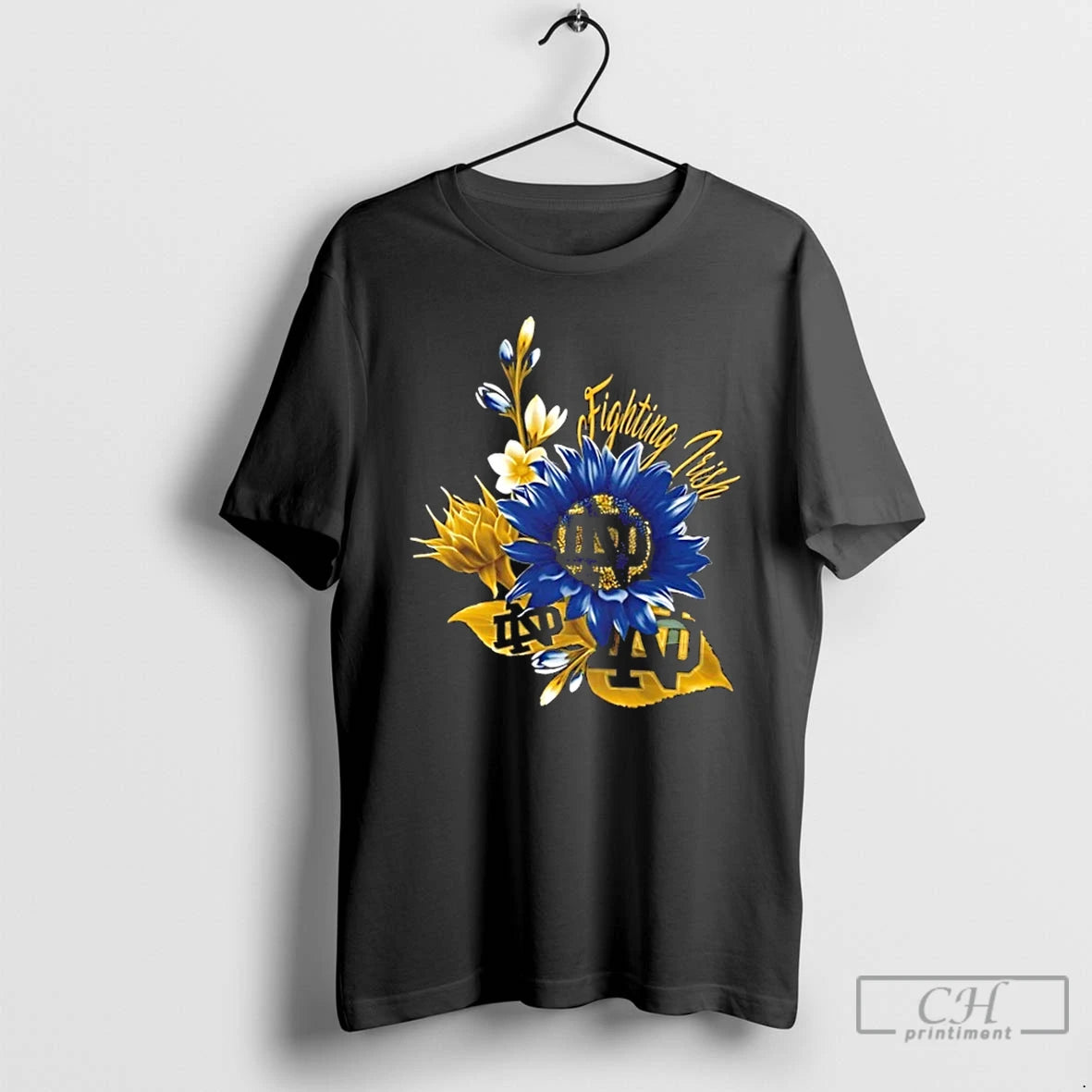 Classic Notre Dame Fighting Irish Football X Sunflower Floral T-Shirts, Hoodie, Sweatshirt | InkRitualCo.com