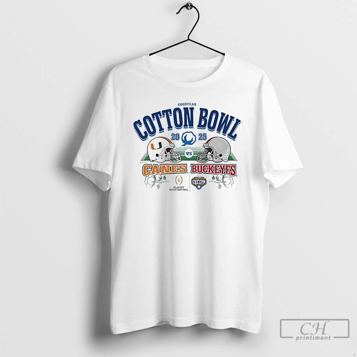 Classic Ohio State Vs Miami Goodyear Cotton Bowl Helmet Matchup 2025 T-Shirts, Hoodie, Sweatshirt | InkRitualCo.com