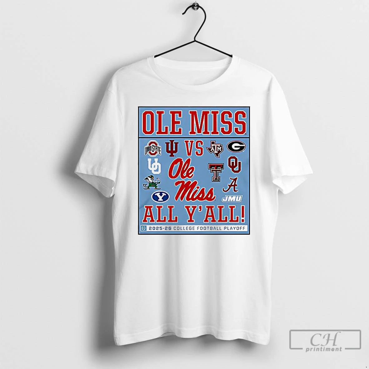 Classic Ole Miss Vs All Yall 2025 2026 Cfp Logo T-Shirts, Hoodie, Sweatshirt | InkRitualCo.com