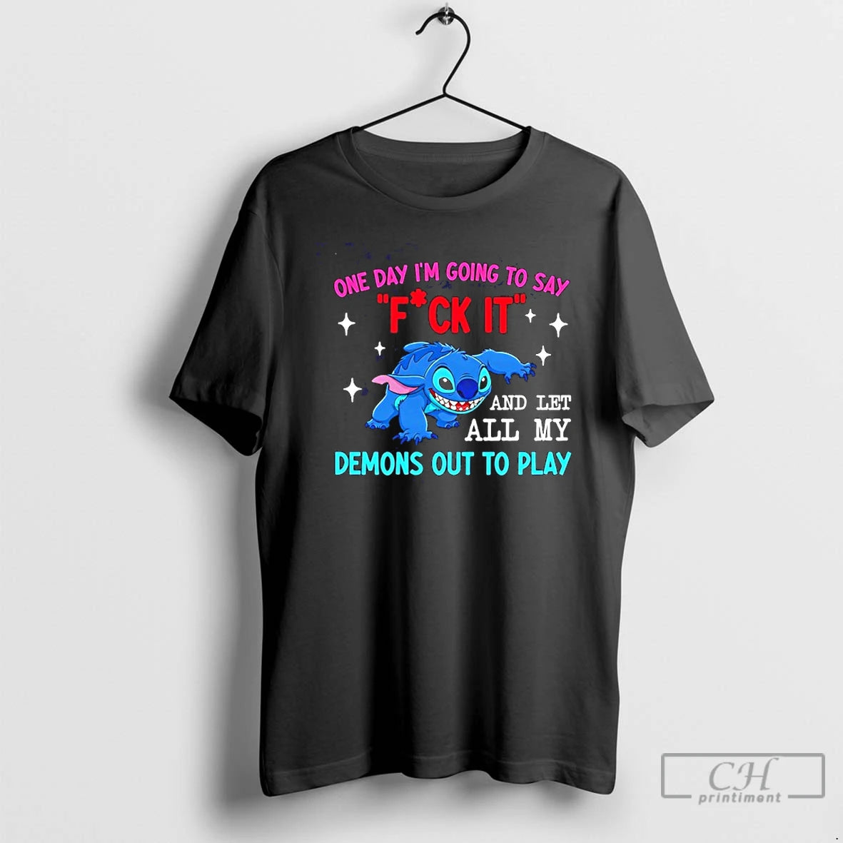 Classic One Day Im Going To Say Fck It And Let All My Demons Out T-Shirts, Hoodie, Sweatshirt | InkRitualCo.com