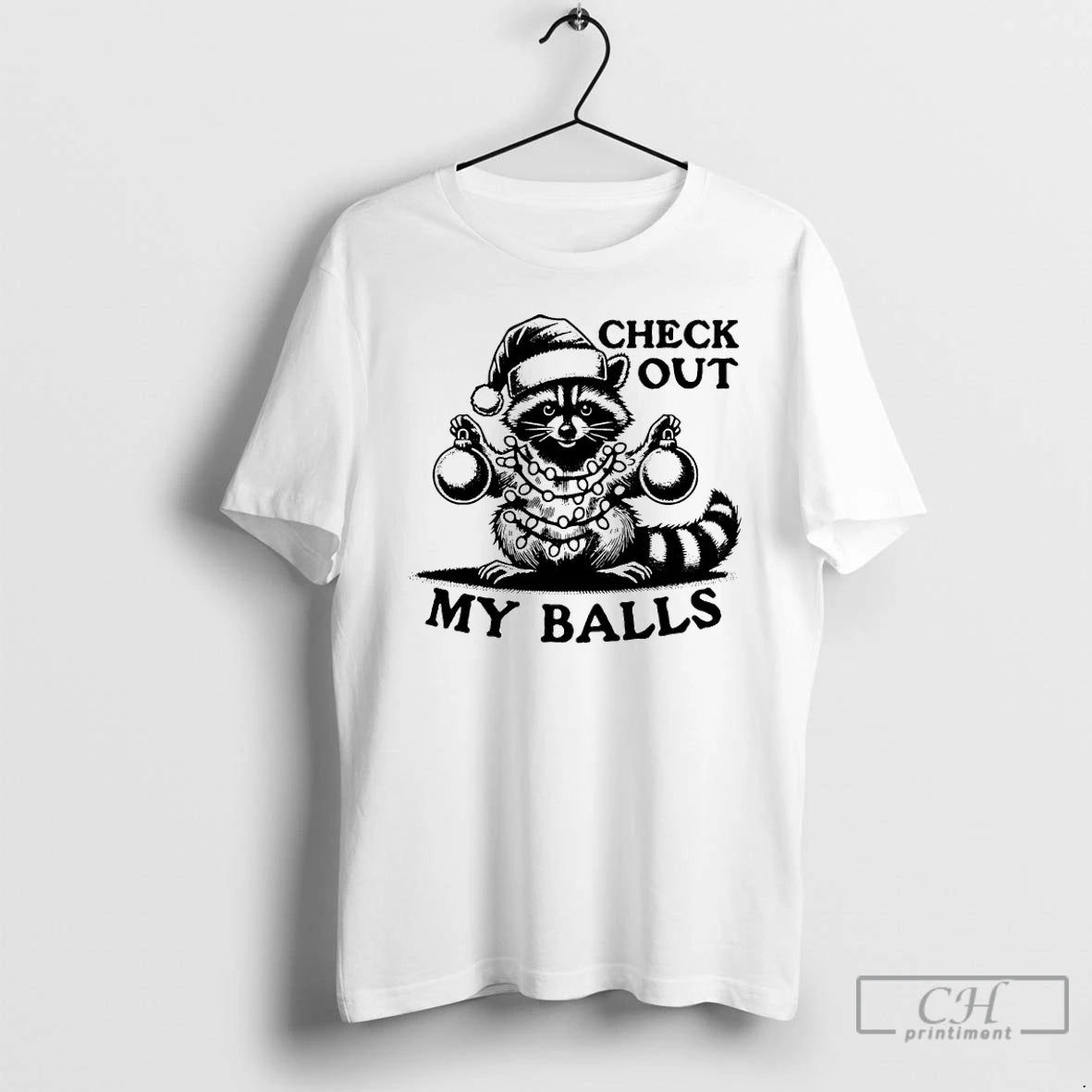Classic Opossum Santa Check Out My Balls Christmas T-Shirts, Hoodie, Sweatshirt | InkRitualCo.com