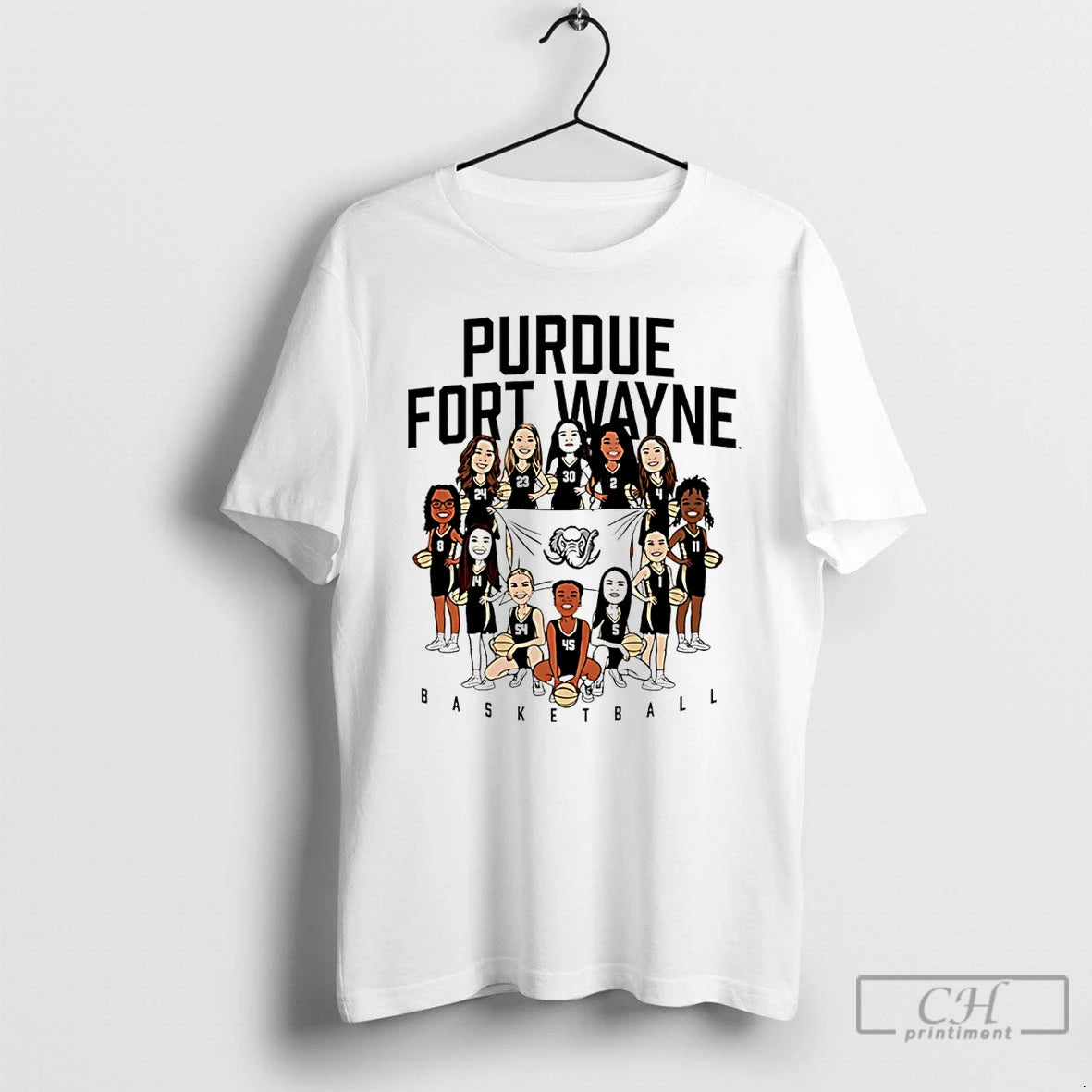 Classic Pfw Womens Basketball Ncaa Team Caricature 25 26 T-Shirts, Hoodie, Sweatshirt | InkRitualCo.com