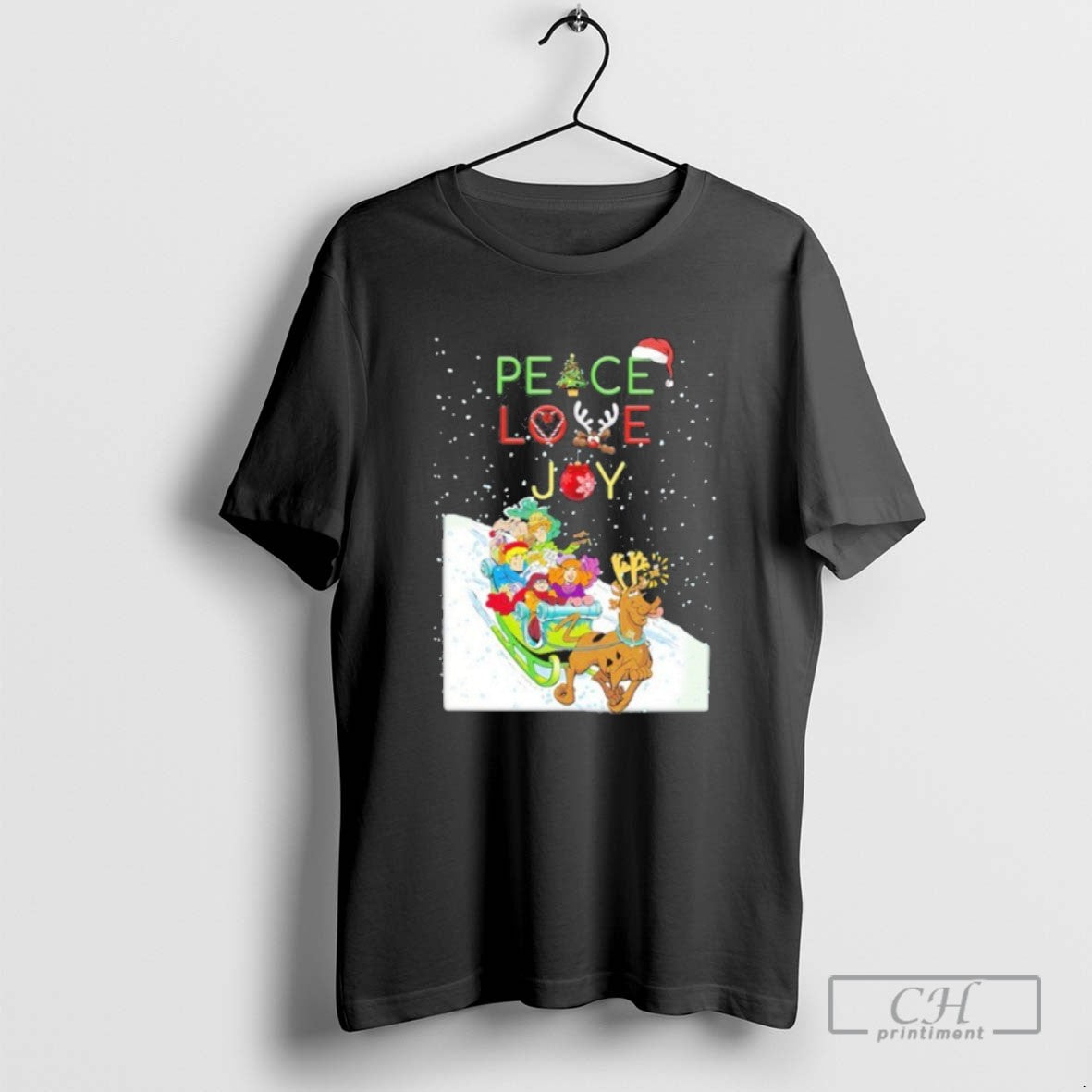 Classic Peace Love Joy Scooby Doo Christmas T Shirts Hoodie, Sweatshirt | InkRitualCo.com