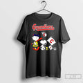 Classic Peanuts Chracters Flag With Cleveland Guardians T-Shirts, Hoodie, Sweatshirt | InkRitualCo.com