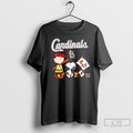 Classic Peanuts Chracters Flag With St Louis Cardinals Red T-Shirts, Hoodie, Sweatshirt | InkRitualCo.com