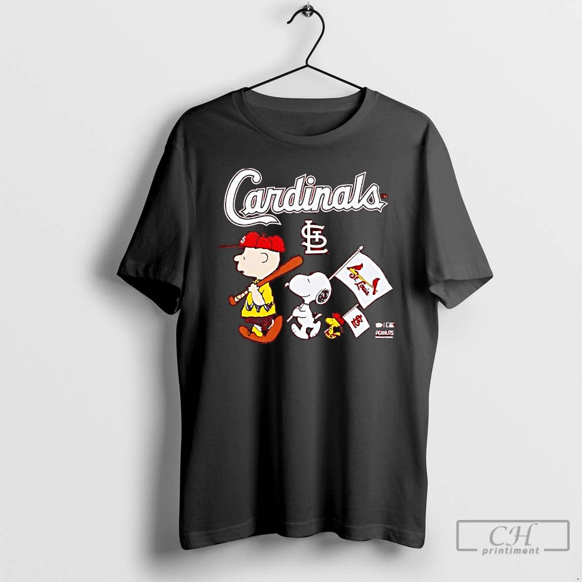 Classic Peanuts Chracters Flag With St Louis Cardinals Red T-Shirts, Hoodie, Sweatshirt | InkRitualCo.com
