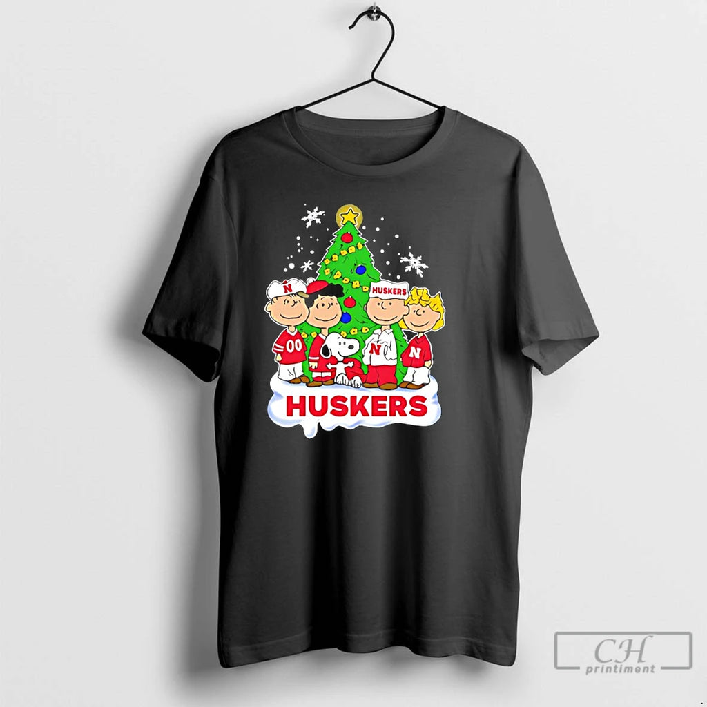 Classic Peanuts Characters X Nebraska Cornhuskers Chrismas T Shirts Hoodie, Sweatshirt | InkRitualCo.com