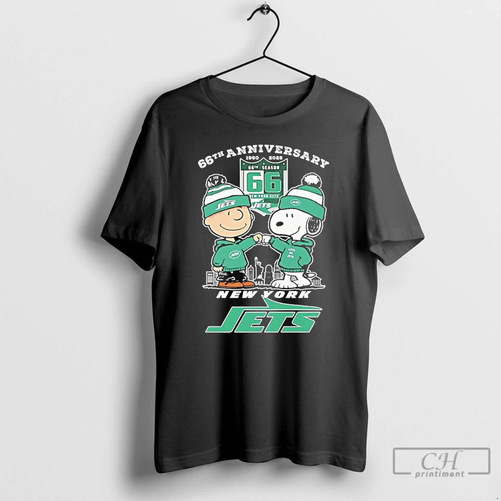 Classic Peanuts X New York Jets 1960 2025 66th Anniversary T-Shirts, Hoodie, Sweatshirt | InkRitualCo.com